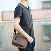 Blue space 2015 new canvas men's single diagonal shoulder bag casual retro bag fashion men's zipper bag