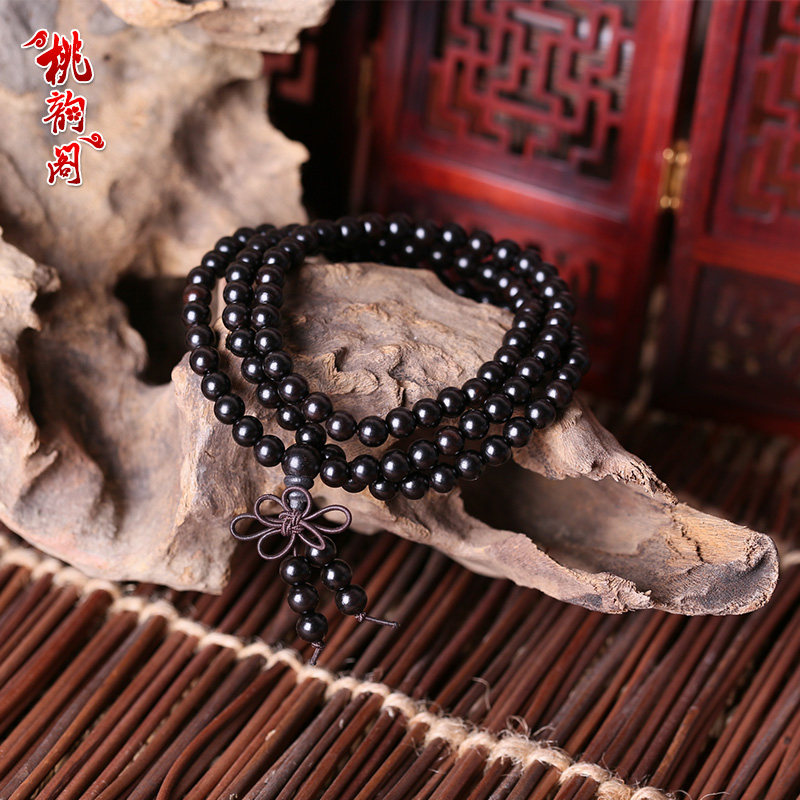 桃韻閣黑檀木手串手鏈多圈手鏈手工烏木佛珠念珠男女108顆情侶在類目 飾品/流行首飾/時尚飾品新, 手鍊中 - 來自Buy2taobao.com提供專業的淘寶代購服務