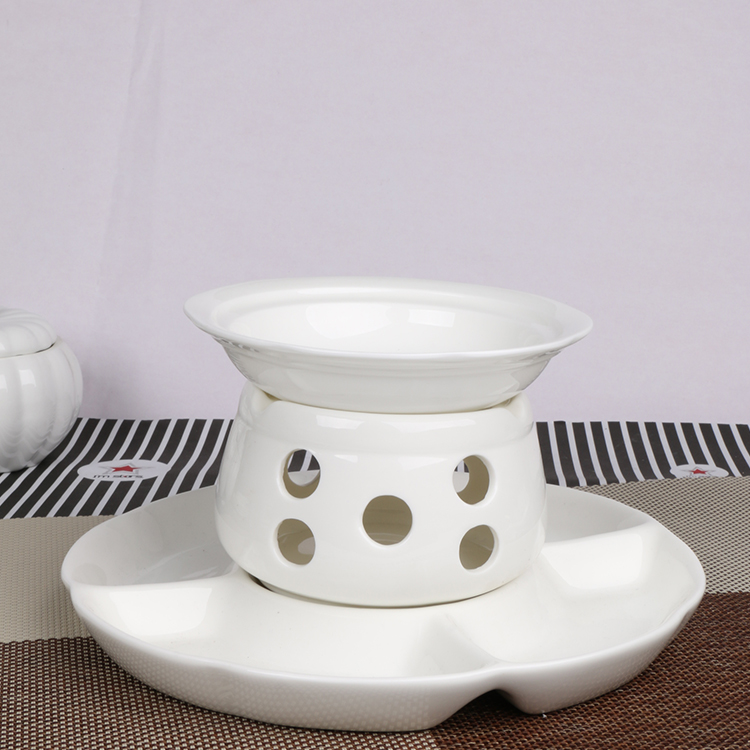 灿家正品白色创意陶瓷果盘套装冰淇淋火锅拼盘餐具巧克力甜点餐具