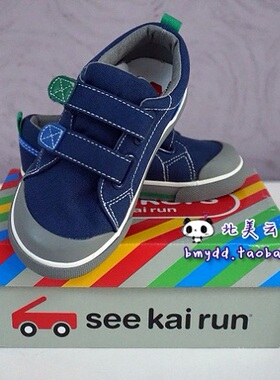 现货 美国see kai run正品 男童 蓝色舒适帆布鞋休闲运动鞋