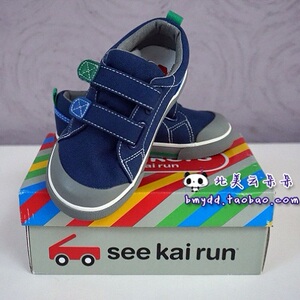 现货 美国see kai run正品 男童 蓝色舒适帆布鞋休闲运动鞋