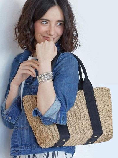 包邮2018新款ins爆款韩版大牌简约时尚草编包编织沙滩包黑把方款在类目 箱包皮具/热销女包/男包, 女士包袋中 - 来自Buy2taobao.com提供专业的淘宝代购服务