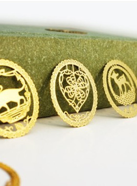 时尚创意金属书签 可爱造型梦幻蕾丝花边系列镂空书签 满58元包邮