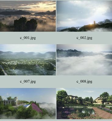 重庆度假别墅景区三维建筑动画3D模型场景.项目源文件（全部50）