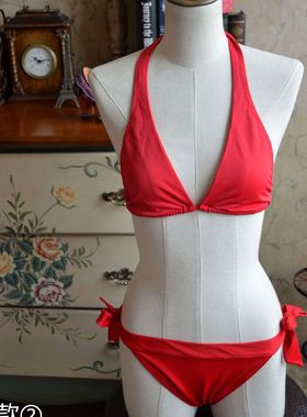 041505意大利  纯色的魅力 钢圈三角杯多款入比基尼分体泳衣