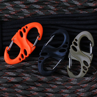 塑钢材质钥匙扣 8字扣 勾扣挂扣户外快挂扣弹簧扣登山扣 S扣 M414