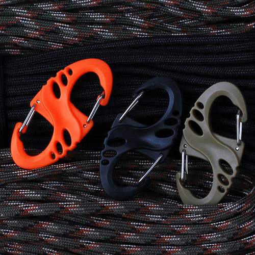 S扣8字扣塑钢钥匙扣快挂登山扣