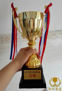 高档金属奖杯定制铜牌定做奖牌制作水晶足球篮球羽毛球运动会高档