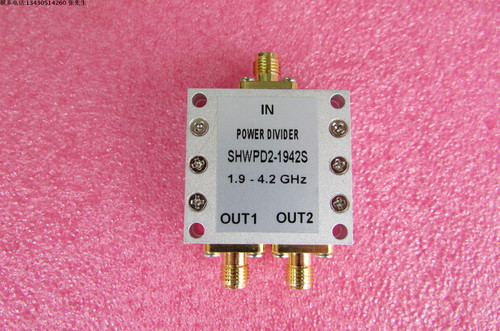 1900-4200MHz 10W SMA N RF 射频同轴 2路 一分二功分器 频率可定制 厂家承若质量保修1年，请放心购买 型号：SHWPD2-1942S 50欧姆 一分二 3dB 功分器