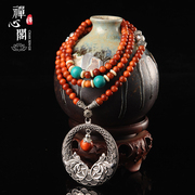Zen Club natural blood Dragon Wang fall/winter 6mm original ethnic necklace, wood necklace jewelry Lady Joker
