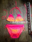 欧美风泳衣性感bikini针织比基尼显瘦分体系带女泳装