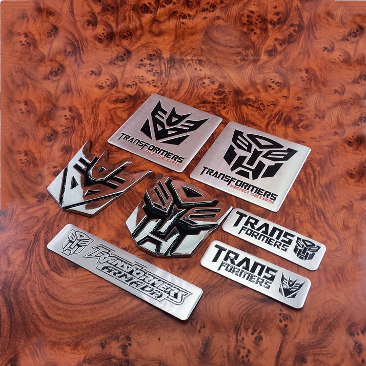 变形金刚金属车贴立体