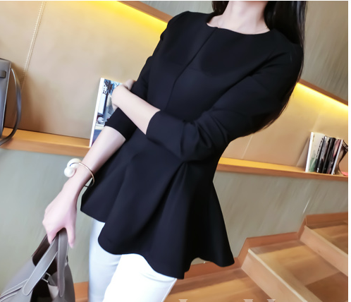 秋季新款大码修身显瘦胖mm上衣