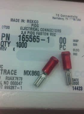 165565-1/-2/-6 泰科/安普 TE/AMP 原装正品连接器 接插件