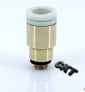 CKT西克迪微型圆形插气管直通接头KJS04-M3 04-M504-M606-M506-M6