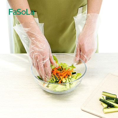 Edible Grade Disposable Plastic PE Gloves,Thickened,Oil-Resi