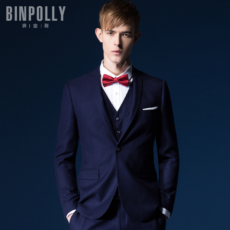 Costume homme BINPOLLY en laine pour printemps - Ref 1560296 Image 1