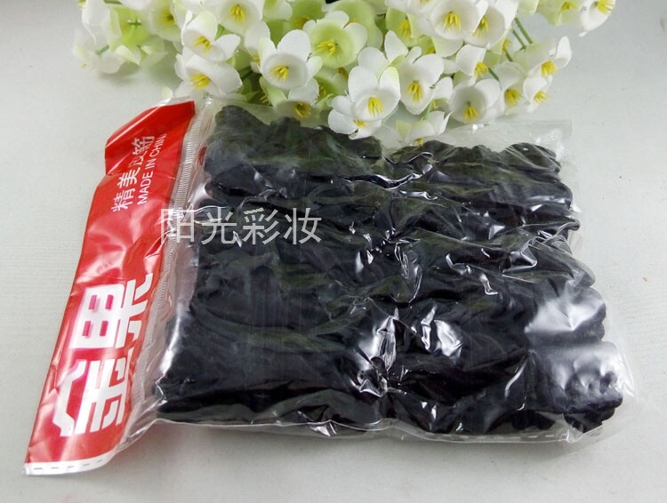 精美皮筋/盘发皮筋/黑色缠线皮筋/老式黑色盘发高弹皮筋缠线皮筋