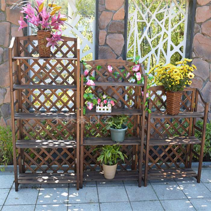 特价碳化实木多层花书架厨房置物收纳架子鞋架阳台花几防腐木花架在类目 住宅家具, 架类, 花架/花几中 - 来自Buy2taobao.com提供专业的淘宝代购服务
