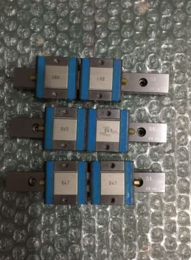 日本进口直线导轨lKO品牌MLC12，杆长75MM一条2个滑块，成色新