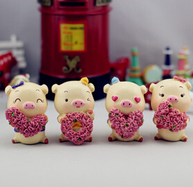 摆件树脂情侣礼品可爱小猪