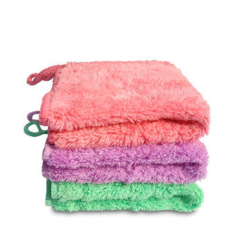 韩国超细纤维清洁不掉毛厨房抹布