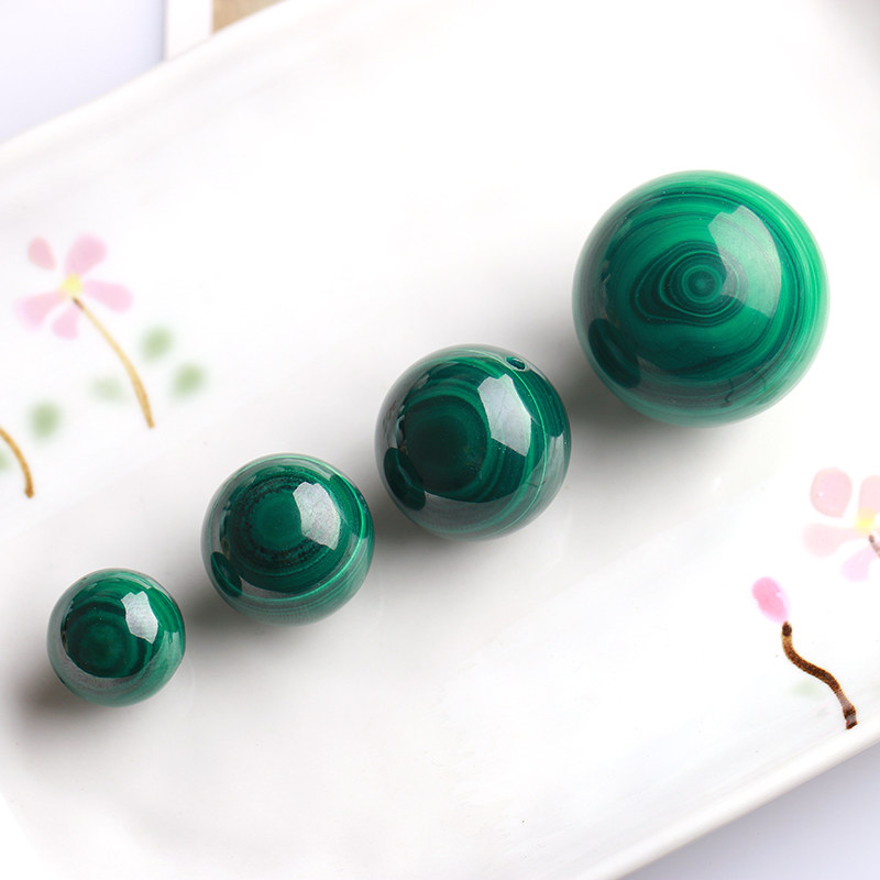 精选单珠大号6mm-30mm孔雀石