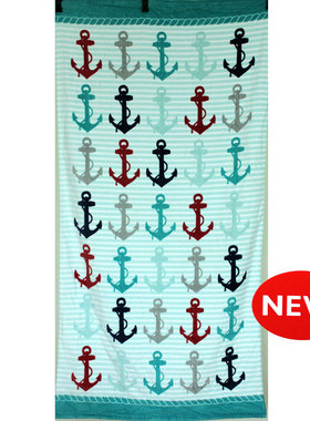 [白色莫奈]清库*远航1*割绒沙滩巾浴巾瑜伽巾*中号70*140cm