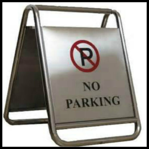 304不锈钢请勿泊车禁止停车地堆预留车位立牌出口停车牌定制