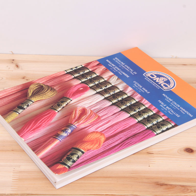 新版 dmc原装对色线卡  法国dmc 真线色卡