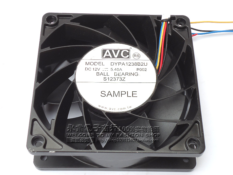 原装AVC DYPA1238B2U 12V 5.40A 12CM 12038 超大风量l铝壳风扇