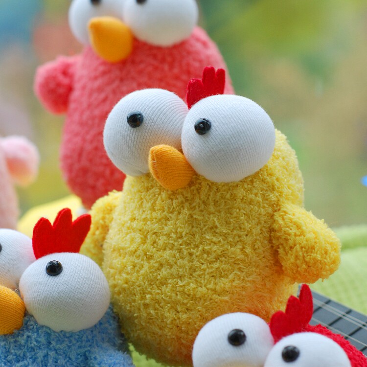 diy手工制作圣诞鸡袜子娃娃玩偶材料包情侣原创文艺礼物送闺蜜萌
