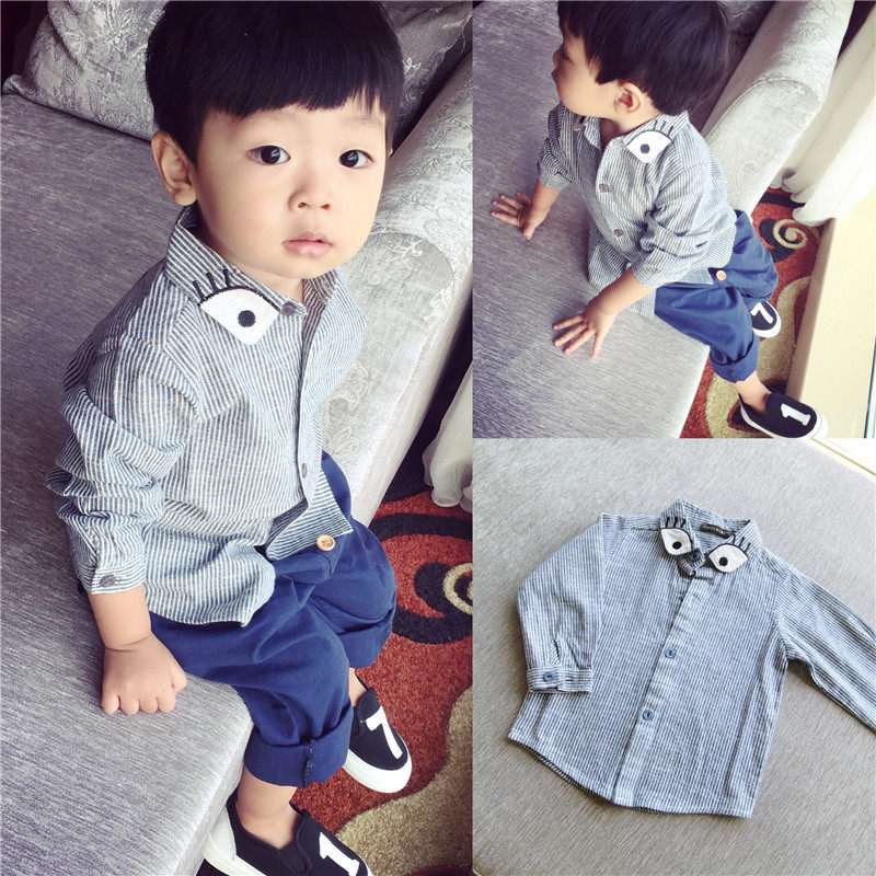 Chemise garcon à manche longue - Ref 2078407 Image 1