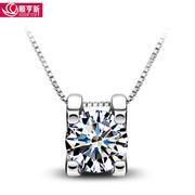 Only female cropped Crystal Necklace 925 silver pendants Korean clavicle chain jewelry fashion accessory lovers gifts