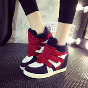 -Fall 2015 Korean leisure shoes platform high shoes high women's shoe sports women invisible comfort shoes