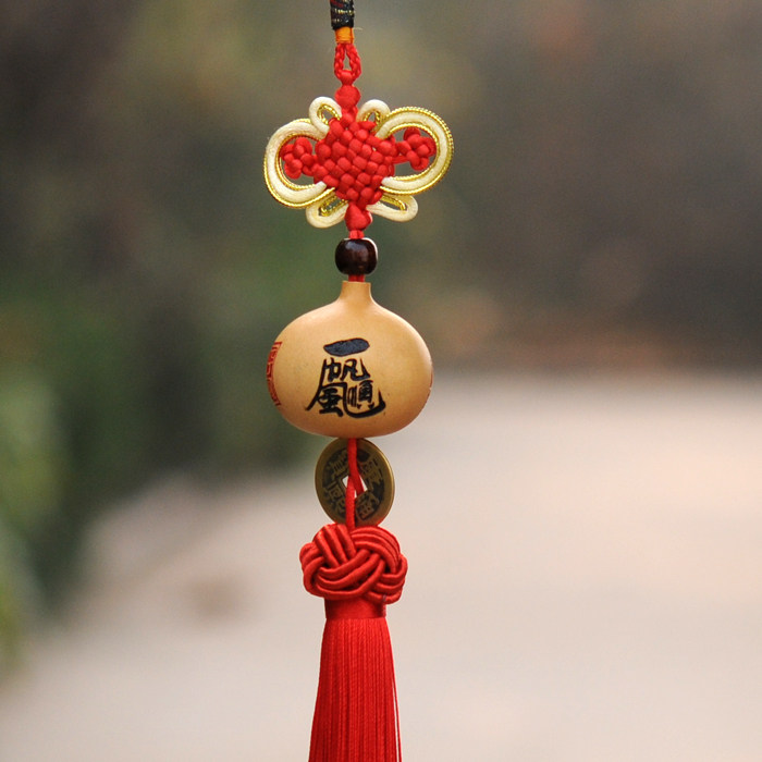 天然葫芦挂件一帆风顺吉祥如意烙烫画雕刻手捻小葫芦汽车挂饰包邮
