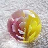 炫美玻璃珠双色25mm精彩球A款 玻璃弹珠玻璃球心仪礼物收藏波子