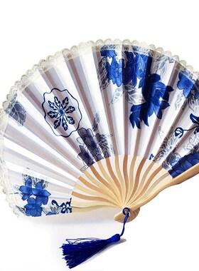日本竹柄单层礼品扇折扇