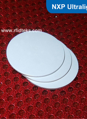 RFID钱币卡 13.56MHz高频钱币卡 MF ULTRALLIGHT芯片 直径18MM