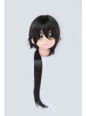 RWBY 烈·莲 黑色 粉红色挑染 cosplay假发