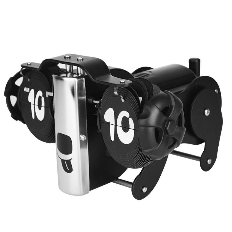 博派自动卧室书房静音机芯翻页钟