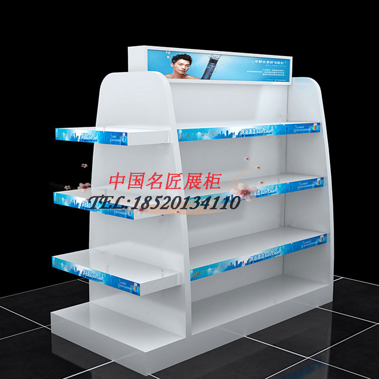 厂家直销化妆品展示柜精品柜商场带端头中岛柜烤漆货架鞋柜陈列柜