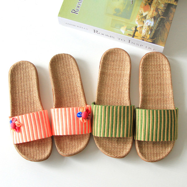 尤尔康 亚麻材质 情侣拖鞋 ¥9.8包邮 多色可选 尤尔康 亚麻材质 情侣拖鞋 ¥9.8包邮 多色可选