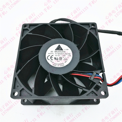 原装台达 FFB0912EHE DC12V 1.5A -FOO 9038 暴力加压型 滚珠风扇