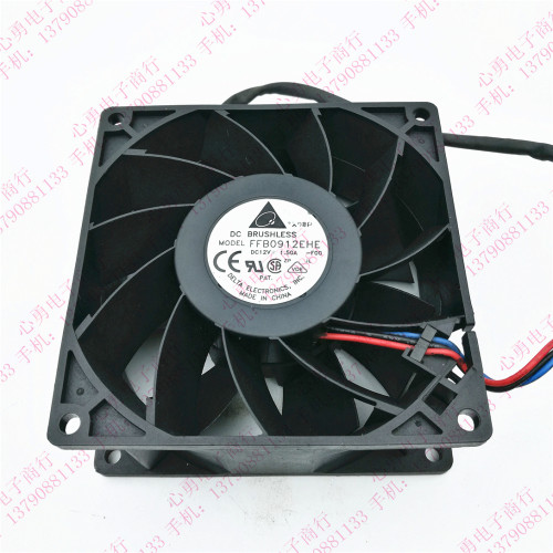 原装台达 FFB0912EHE DC12V 1.5A -FOO 9038 暴力加压型 滚珠风扇