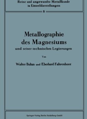 【预订】Metallographie Des Magnesiums Und Se...