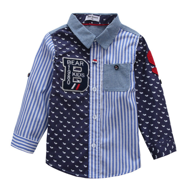 Chemise garcon à manche longue - Ref 2075455 Image 1