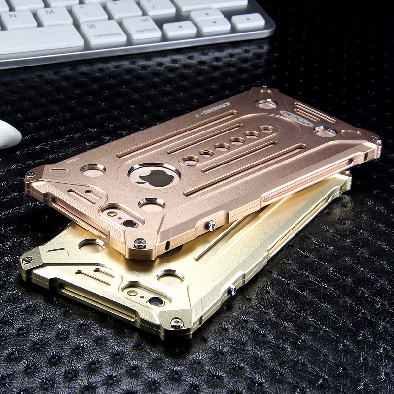 KANENG Powerful Aluminum Shell Shockproof Aerospace Metal Case Cover for Apple iPhone 6S/6 & iPhone 6S Plus/6 Plus