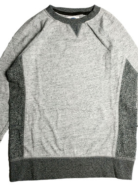 乐天BABY*OLD NAVY 7-8岁男童灰色全棉套头长袖T恤针织衫