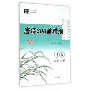 唐诗300首精编行书钢笔字帖